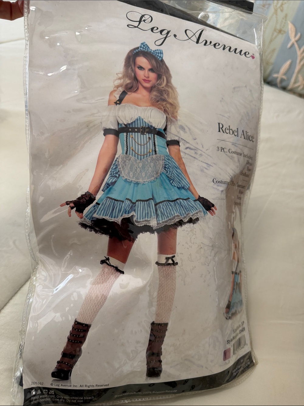 Leg Avenue Girls Rebel Alice Costume - Blue & White